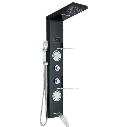 LED Jet Rainfall Shower Tower Spa System