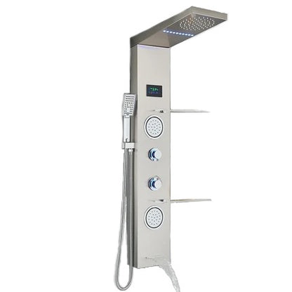 LED Jet Rainfall Shower Tower Spa System