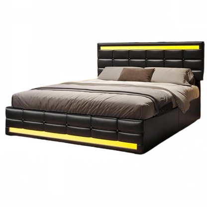 Modern Upholstered LED Bed Frame - Queen, Full & Twin sizes